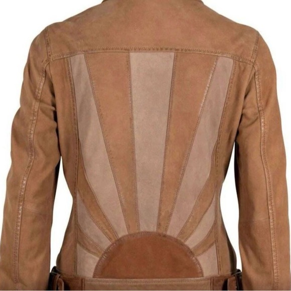 MAURITIUS Jackets & Blazers - Women's Brown Leather Jacket
